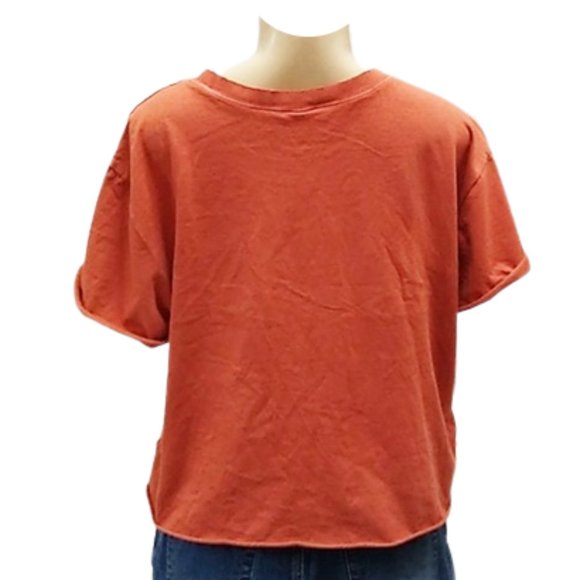 NWT Women's Short Sleeve Roll Cuff Boxy T-Shirt - Wild Fable - XS/S/M/L/XL - Picture 3 of 6